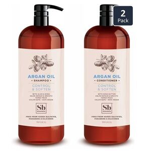 NEW Soapbox Argan Oil Shampoo and Conditioner Set 2 liters